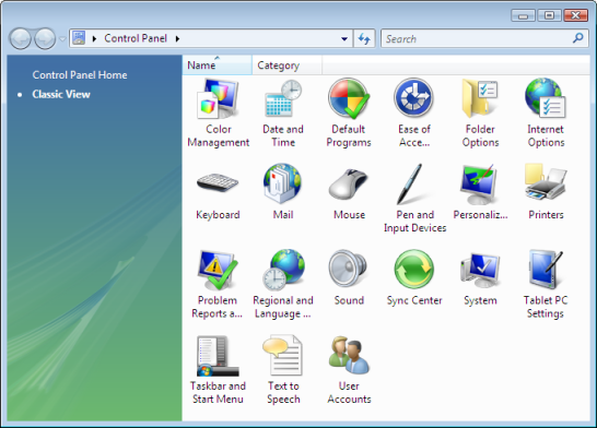 Windows2008ControlPanel