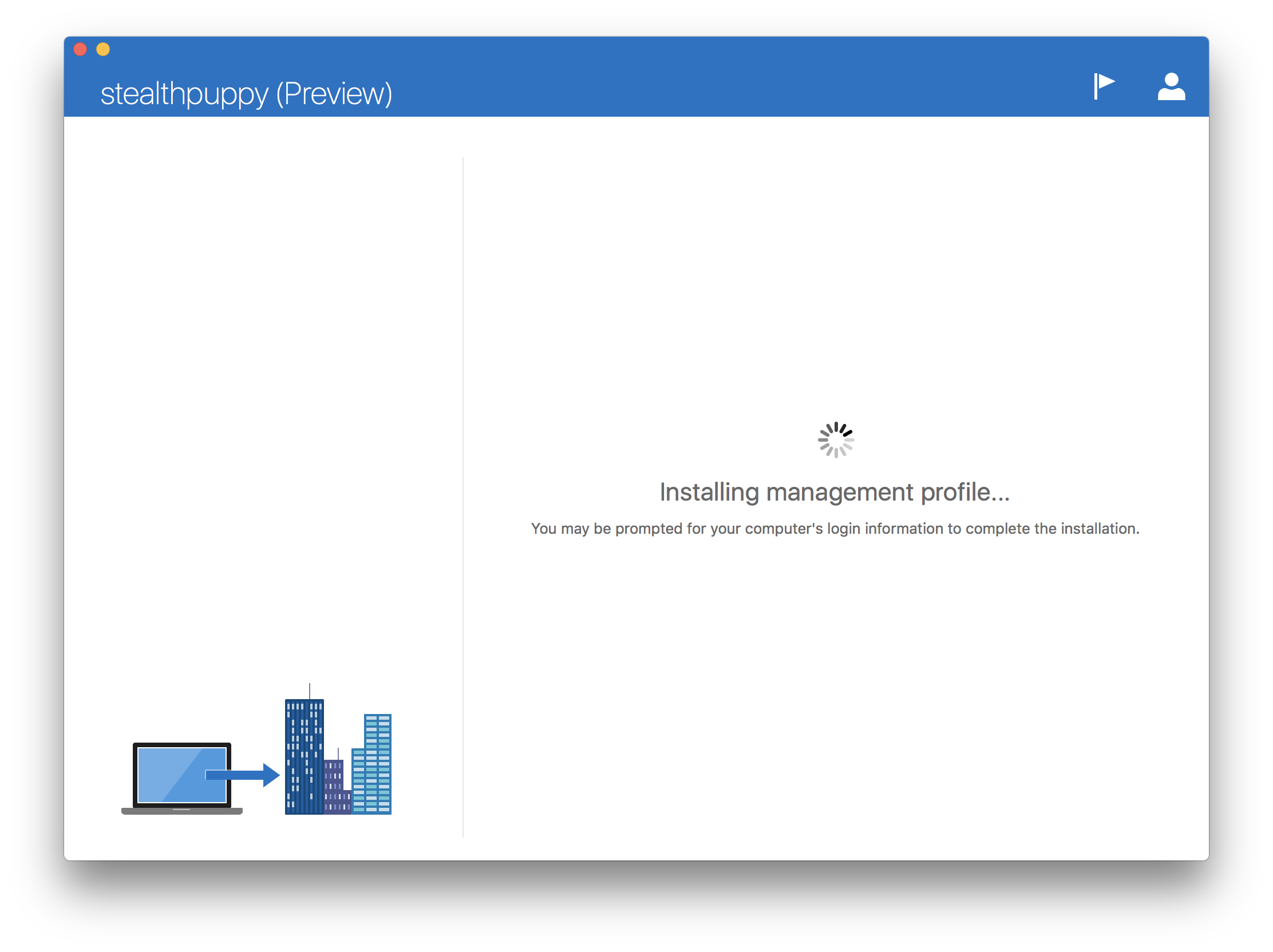 Installing the management profile