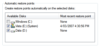 RestorePoints