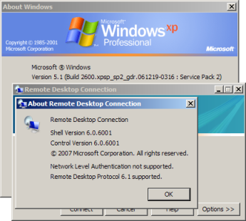 microsoft remote desktop connection for windows xp