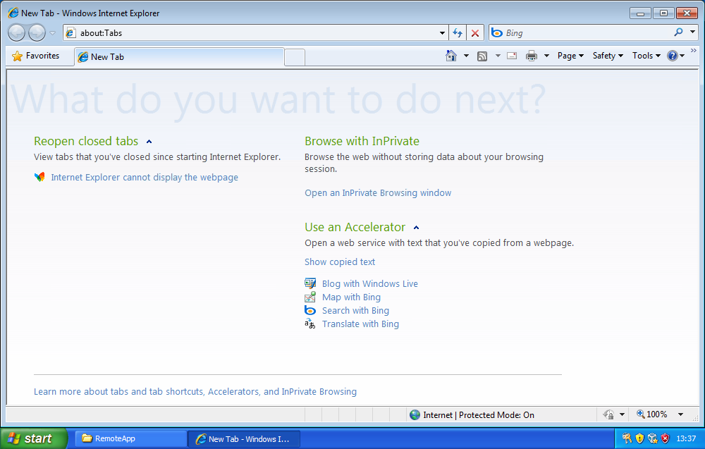 InternetExplorer8RemoteAppOnXP