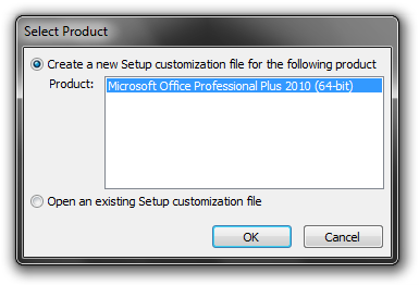 Create a new customisation file or open an existing file