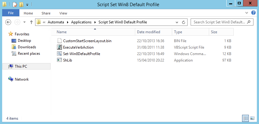 Windows 8 default