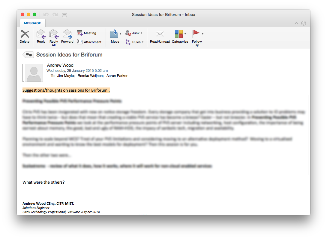 outlook for mac screenshot