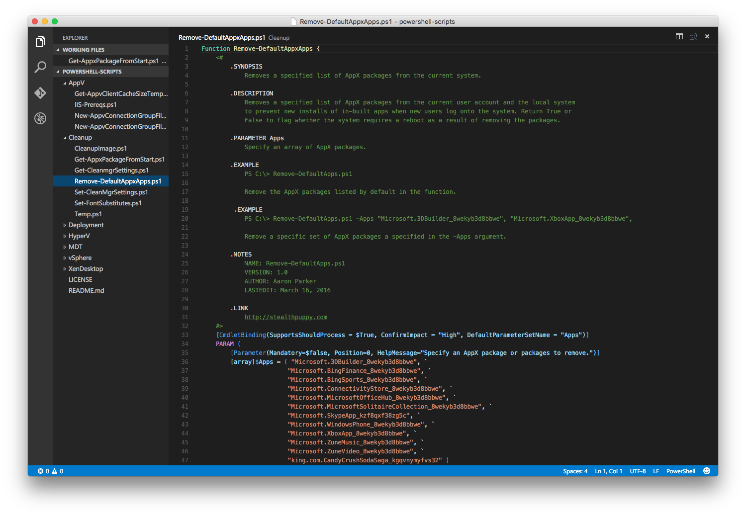 Visual Studio Code on OS X