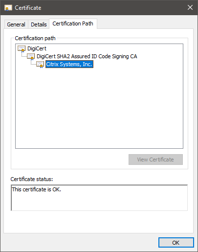 Citrix ShareFile Drive Mapper Digicert code signing certificate