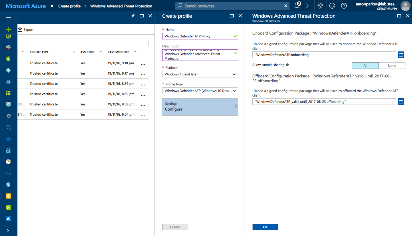 microsoft intune windows defender