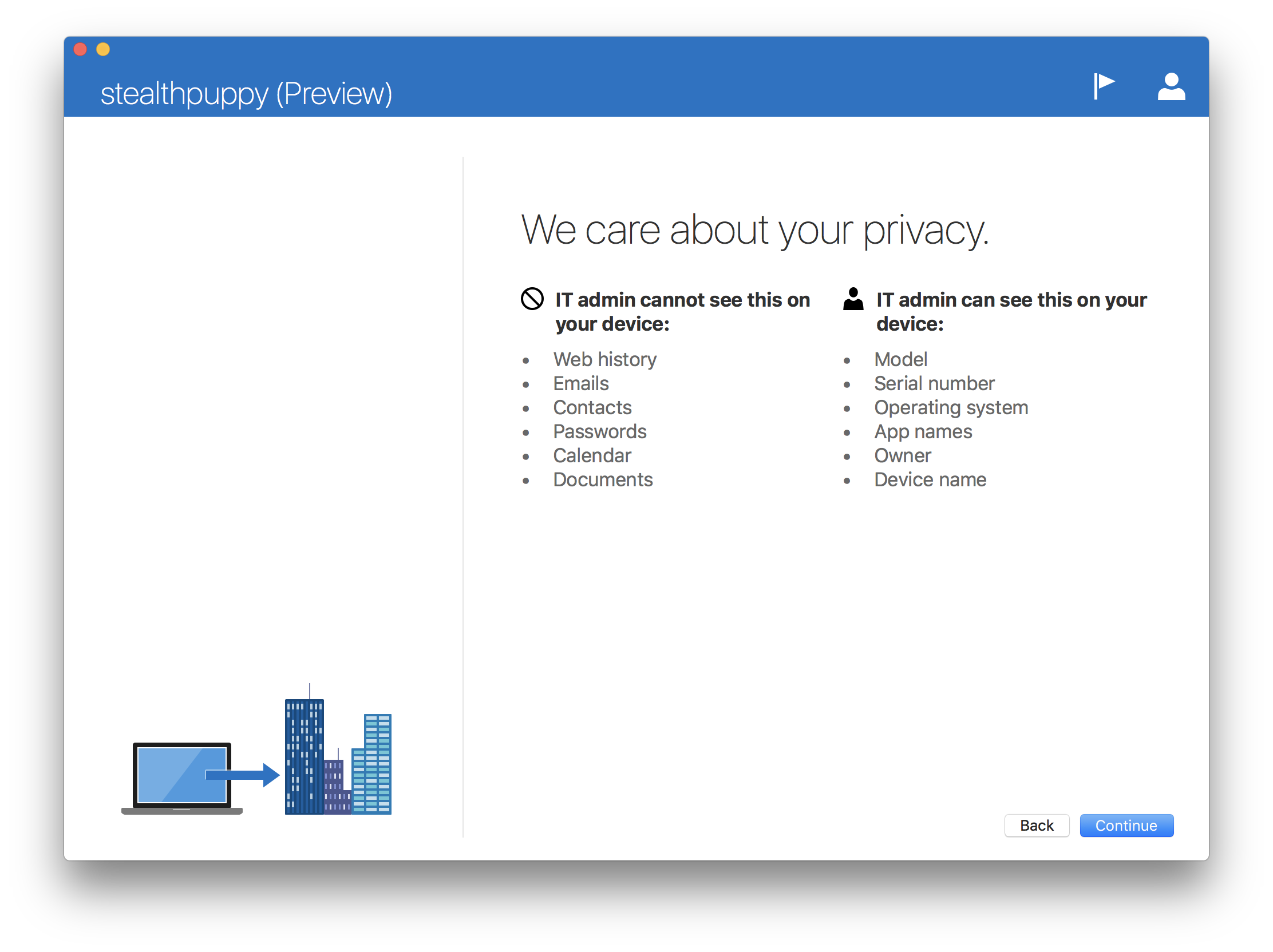 MacOS privacy details