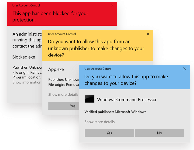 User account control как отключить