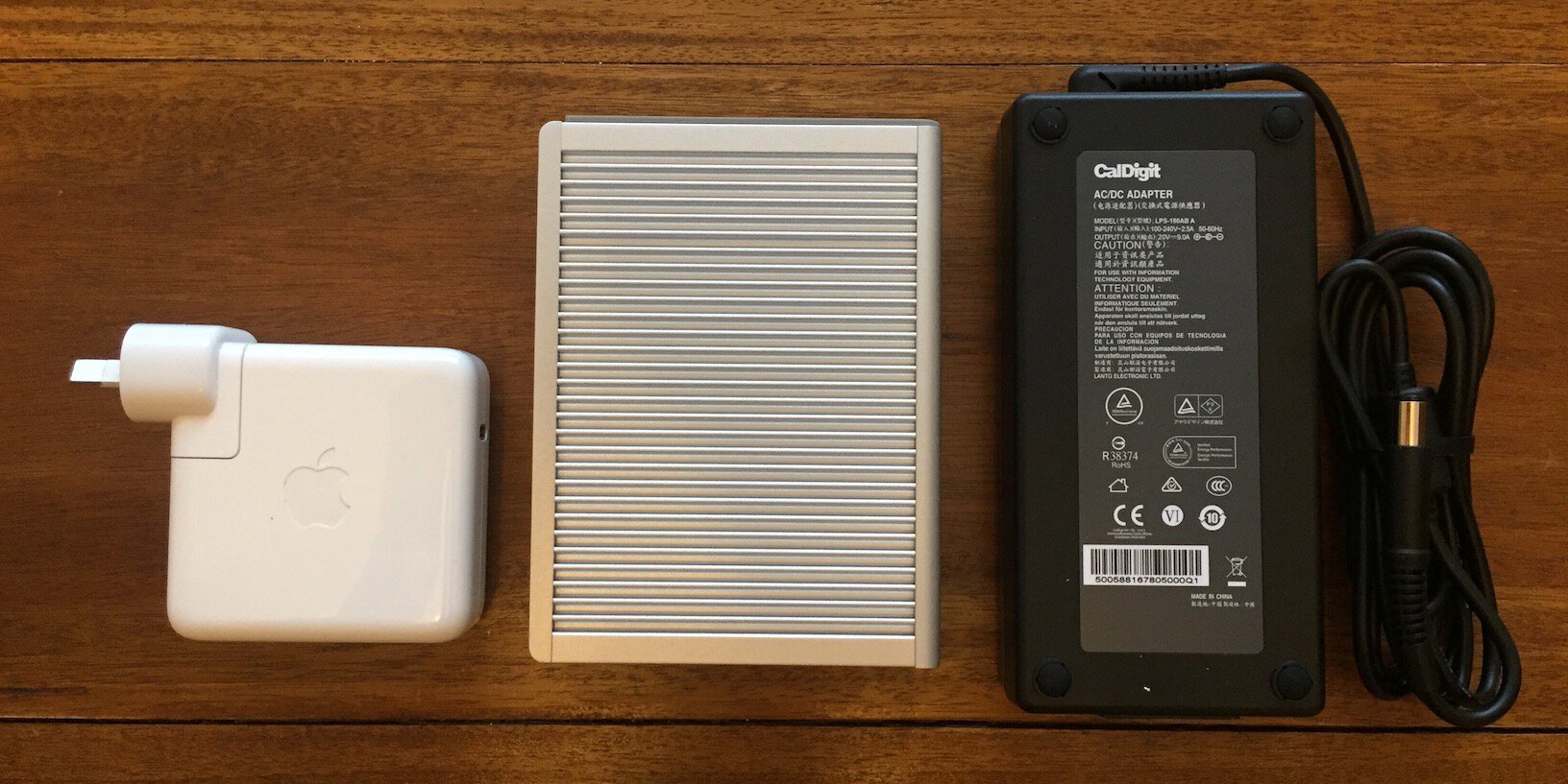 Comparing the size of the Caldigit TS3 Plus